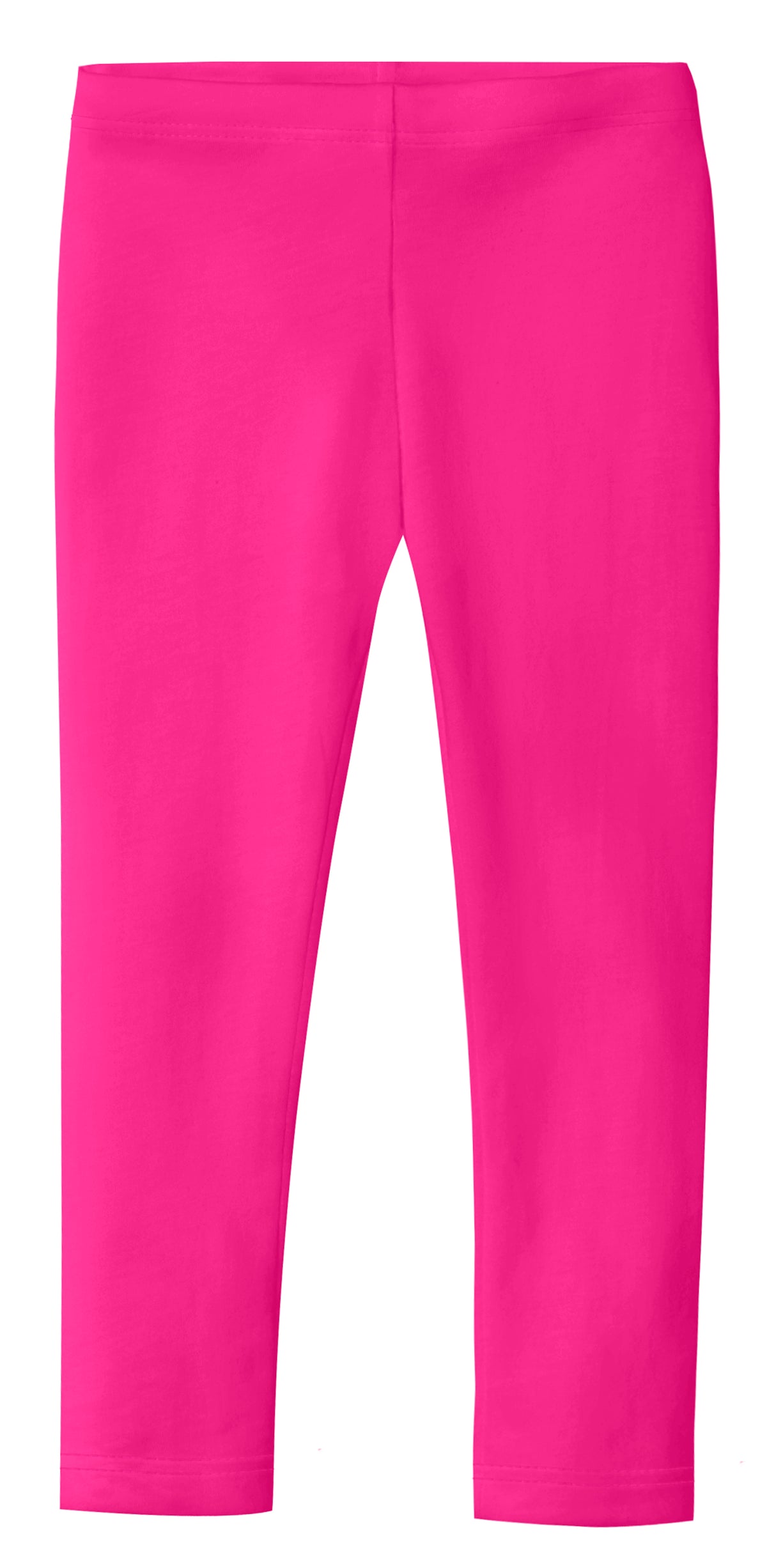 Girls Soft Organic Cotton Leggings | Hot Pink