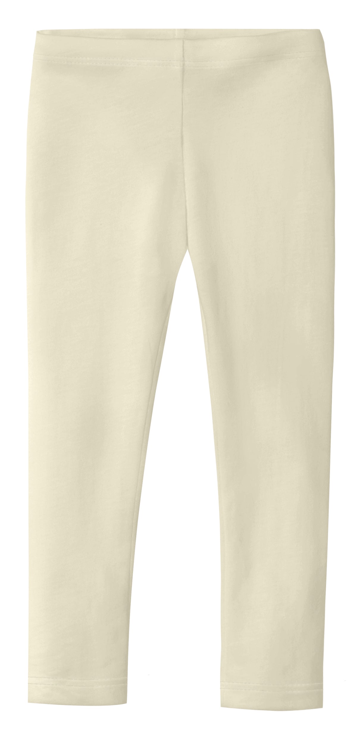 Girls Soft Organic Cotton Leggings | Oatmeal