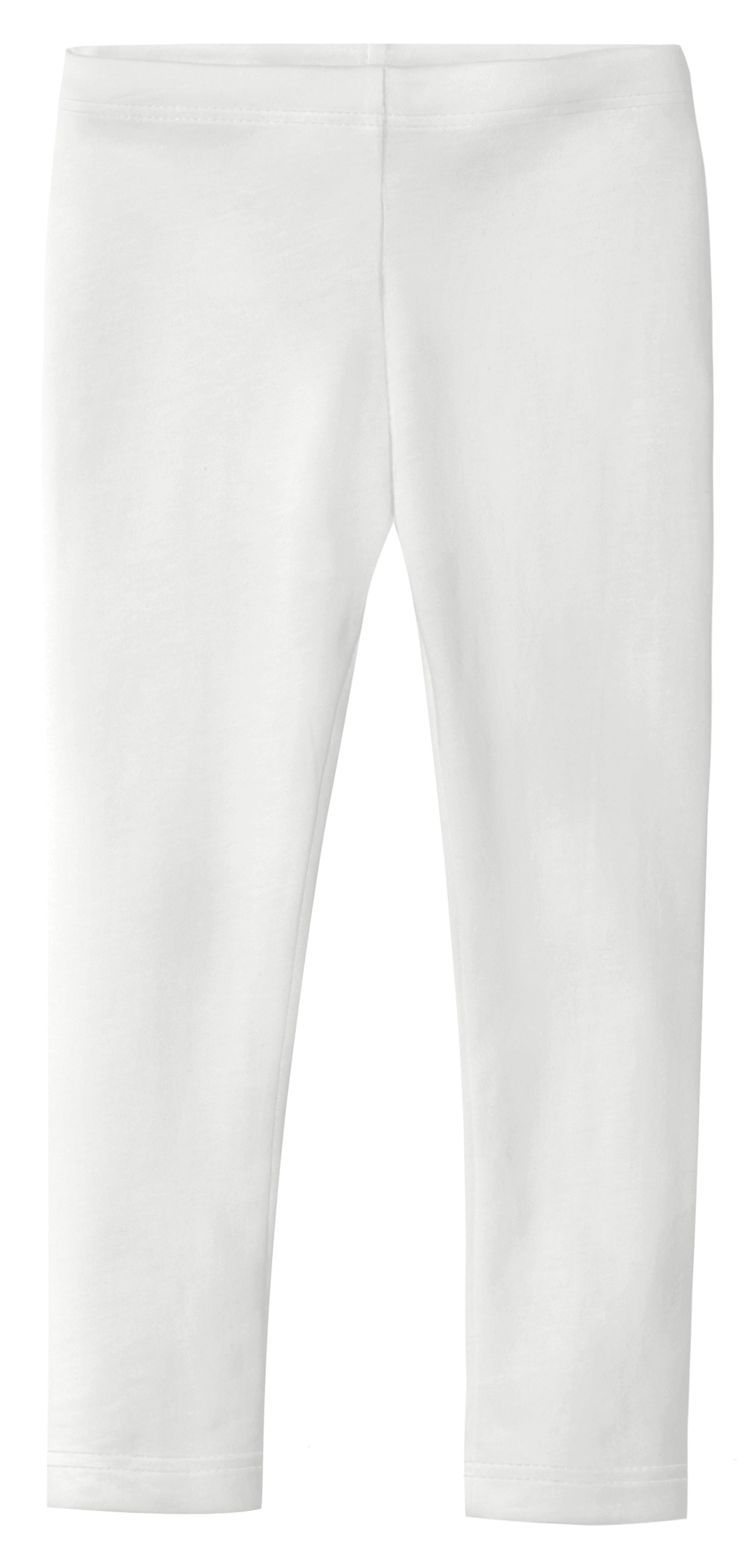 Buy COLLY, Girls Ivory Cotton Jersey Leggings Online