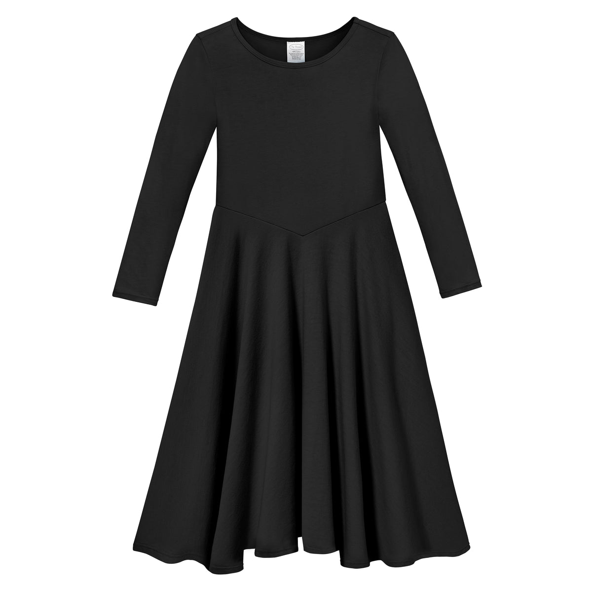Girls Soft 100% Cotton Concert/Choir Dress | Black