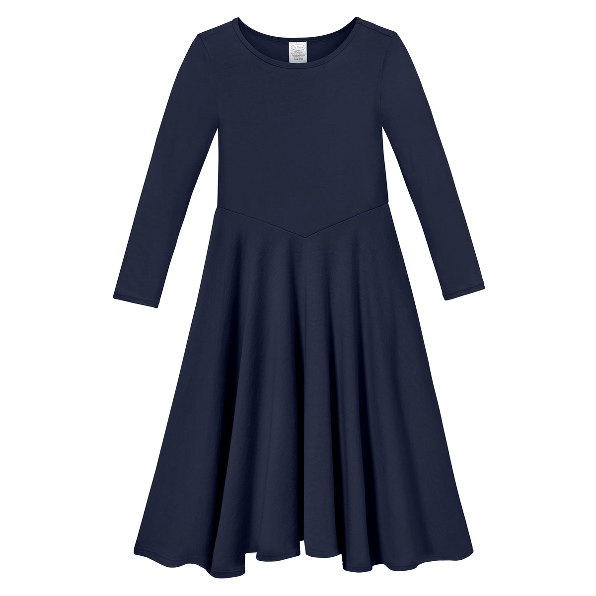 Girls Soft 100% Cotton Princess & Concert Dress | Navy