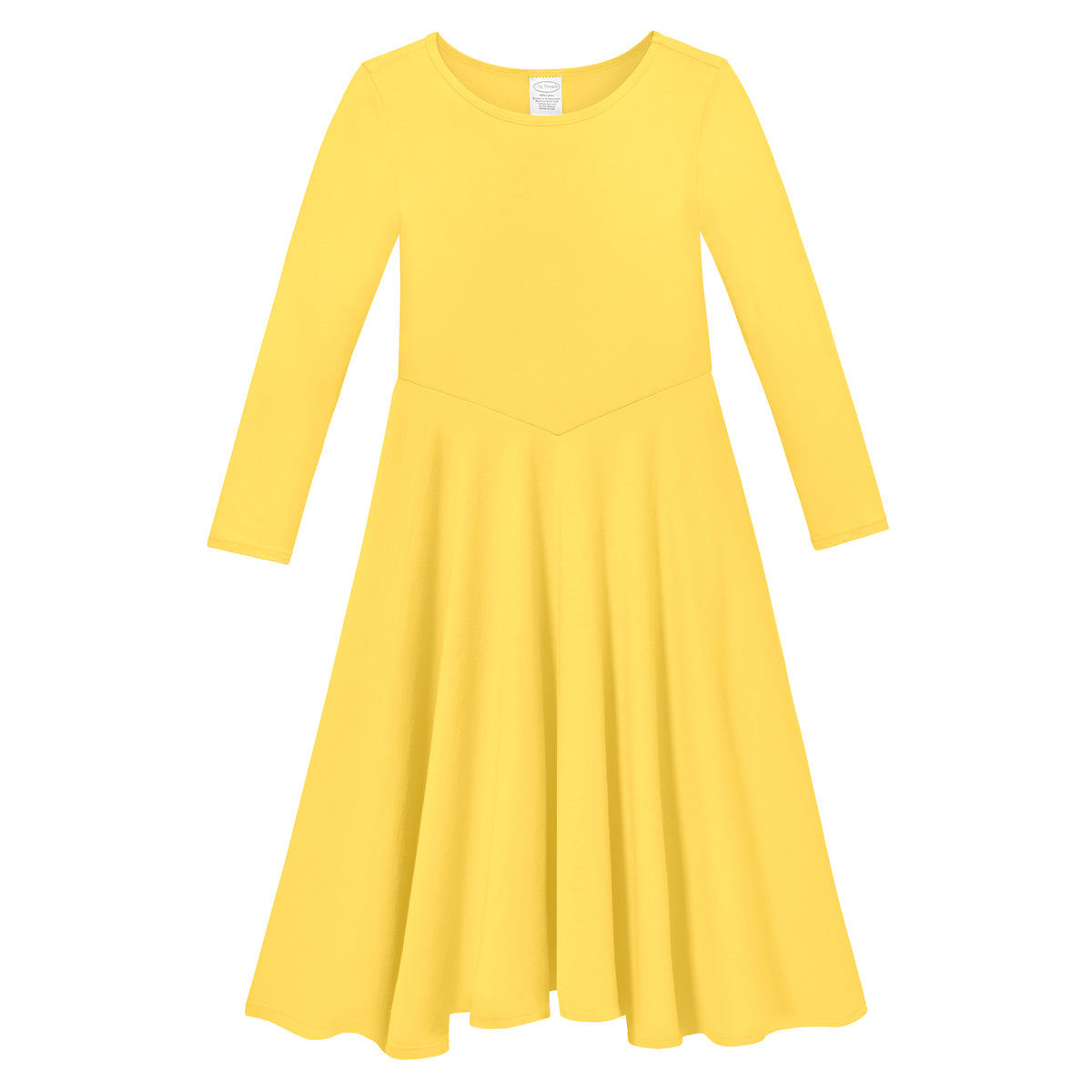 Girls Soft 100% Cotton Princess & Concert Dress | Yellow