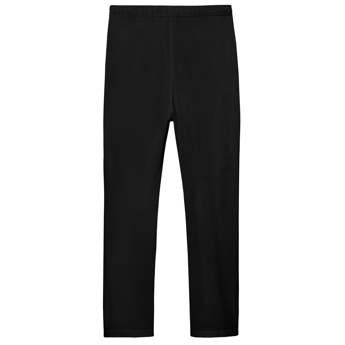 Men's Soft 100% Cotton Athletic Everyday Lounge Pocket Pant | Black