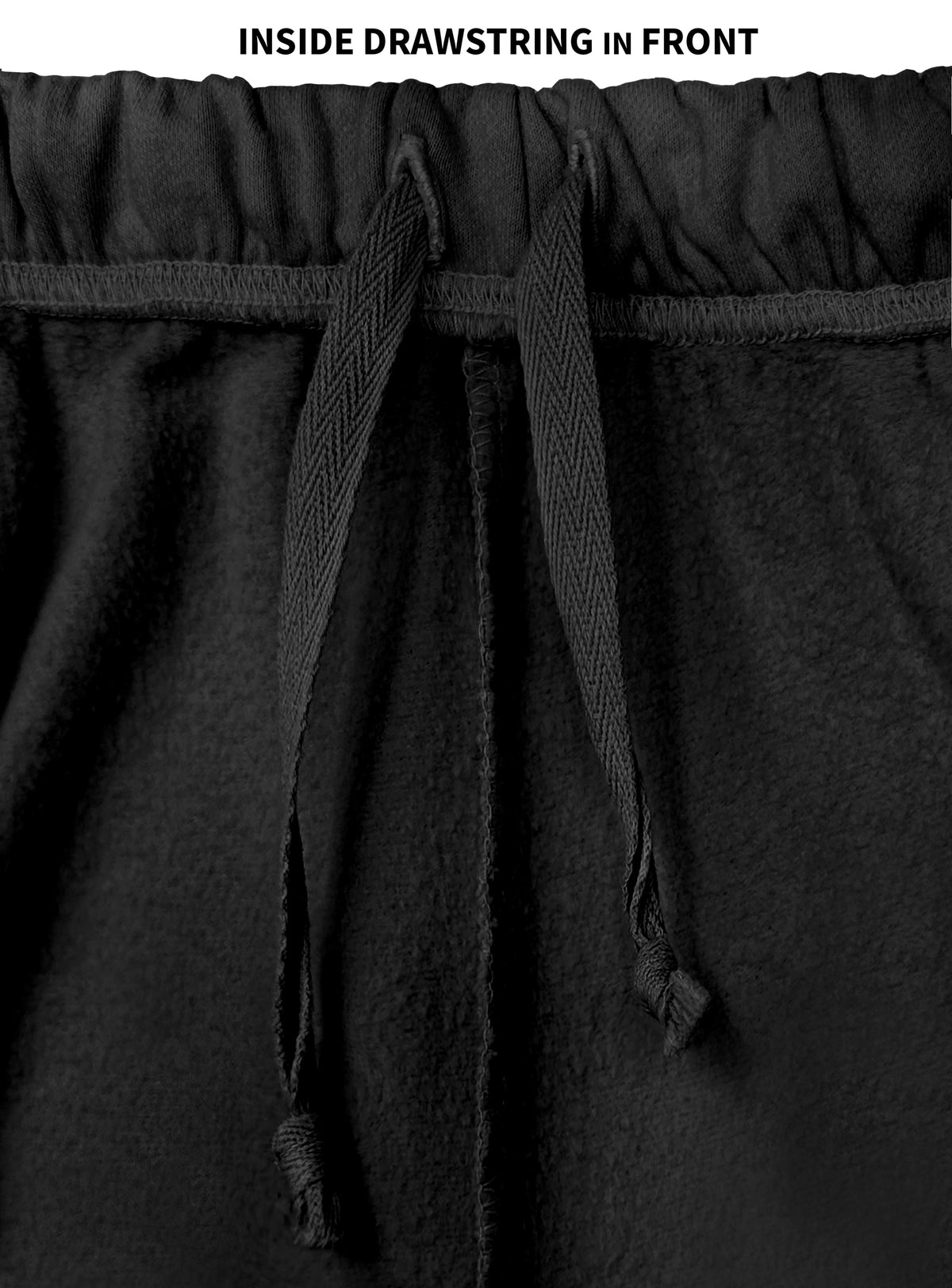The Softest Mens Cotton Fleece Short | Black