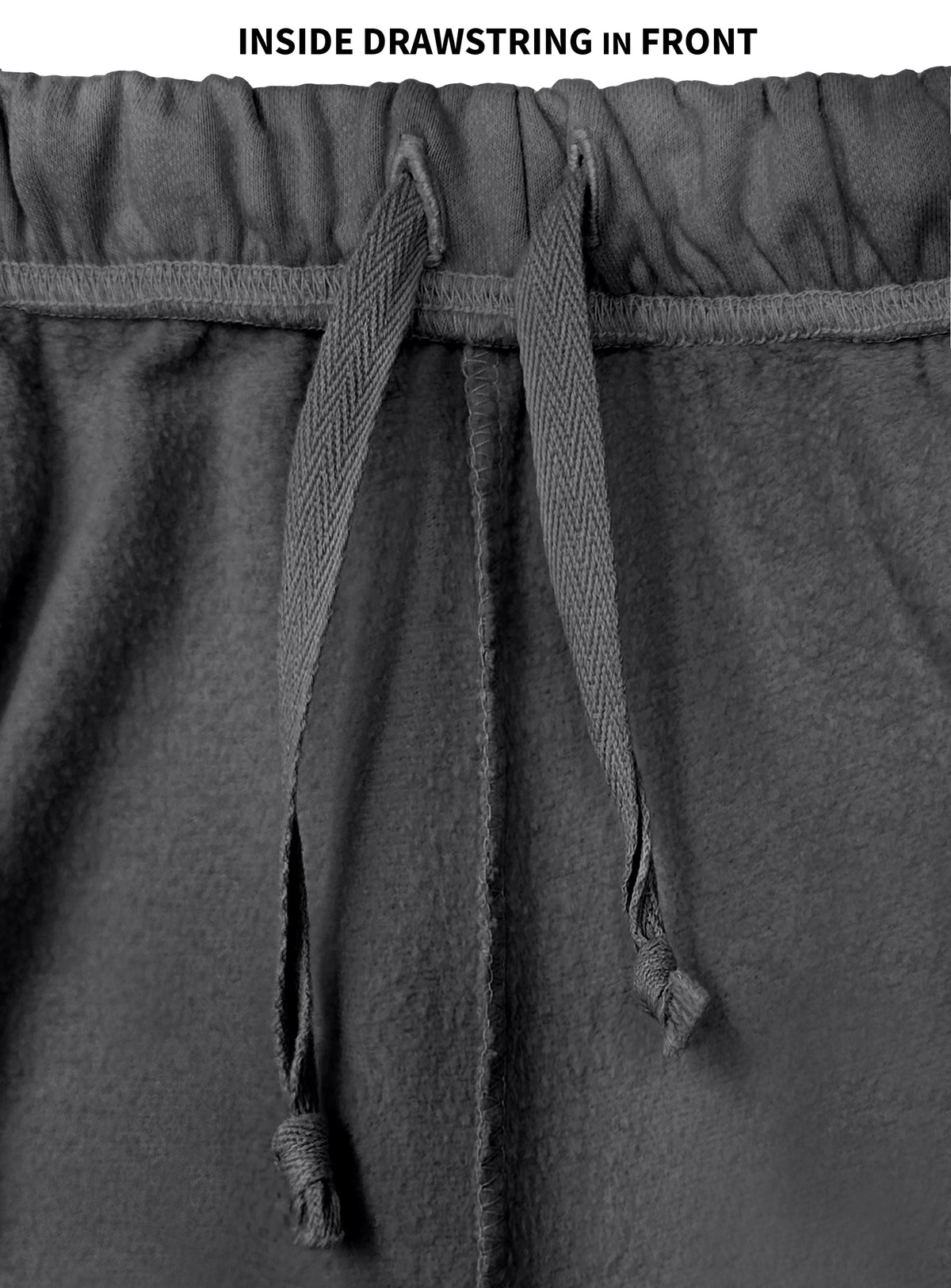 The Softest Mens Cotton Fleece Short | Charcoal