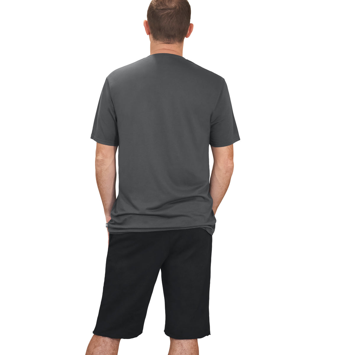 The Softest Mens Cotton Fleece Short | Black