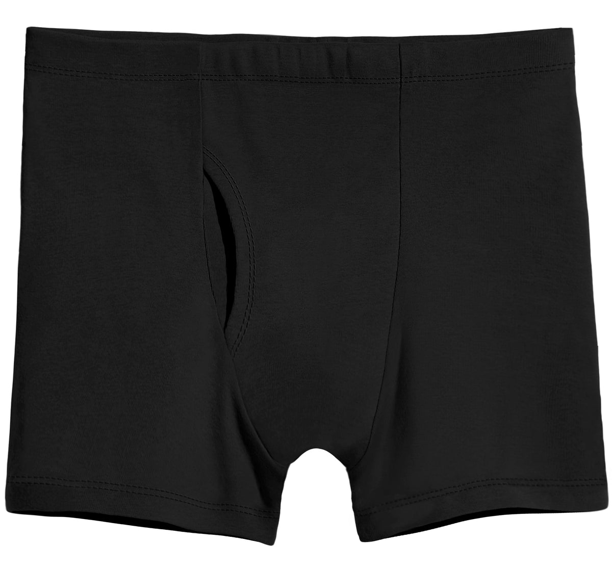 Men&#39;s Soft 100% Organic Cotton Boxer Briefs | Black