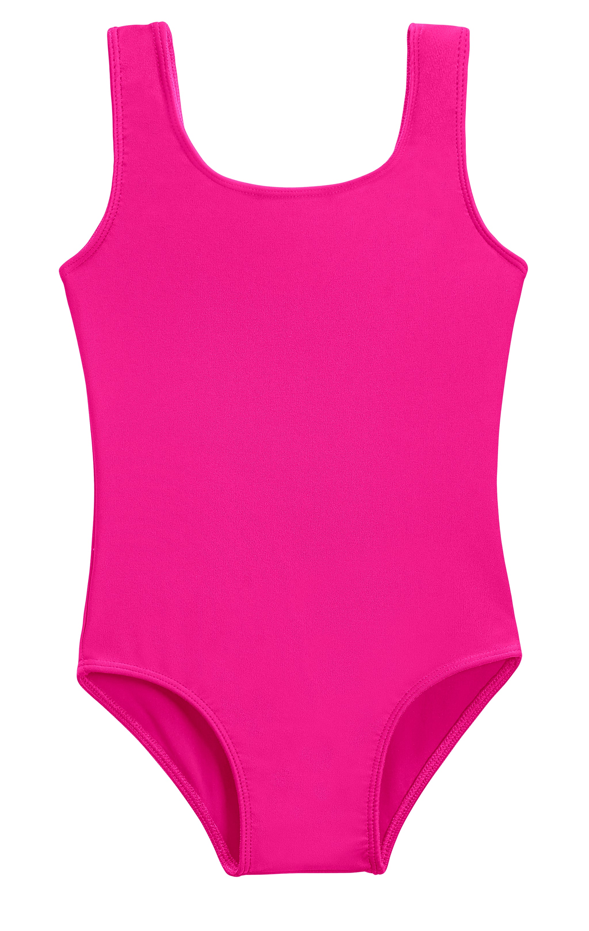 Girls Recycled Nylon UPF 50 One Piece Swimsuit Hot Pink City Threads USA