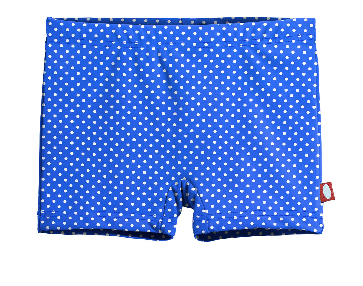 Girls UPF 50+ Printed Swim Boy Shorts  | Sedona Blue