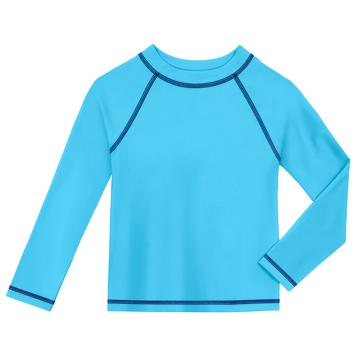 Boys UPF 50+ Long Sleeve Rashguard | Bright Light Blue