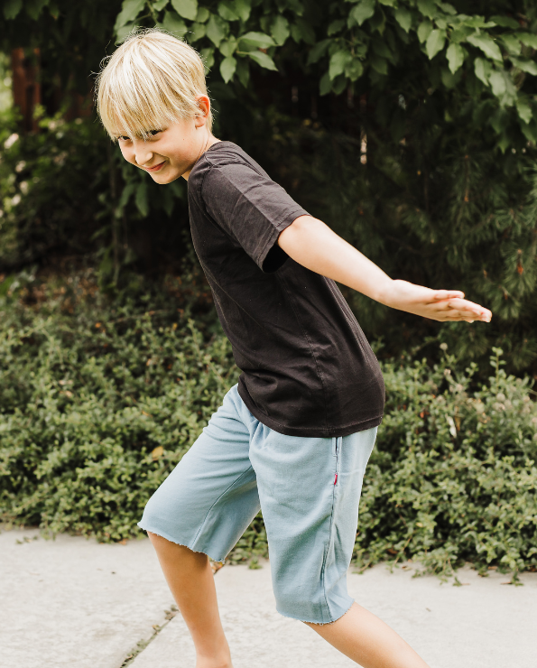 Boys Amazingly Soft Cotton Lightweight Fleece Shorts | Dark Khaki