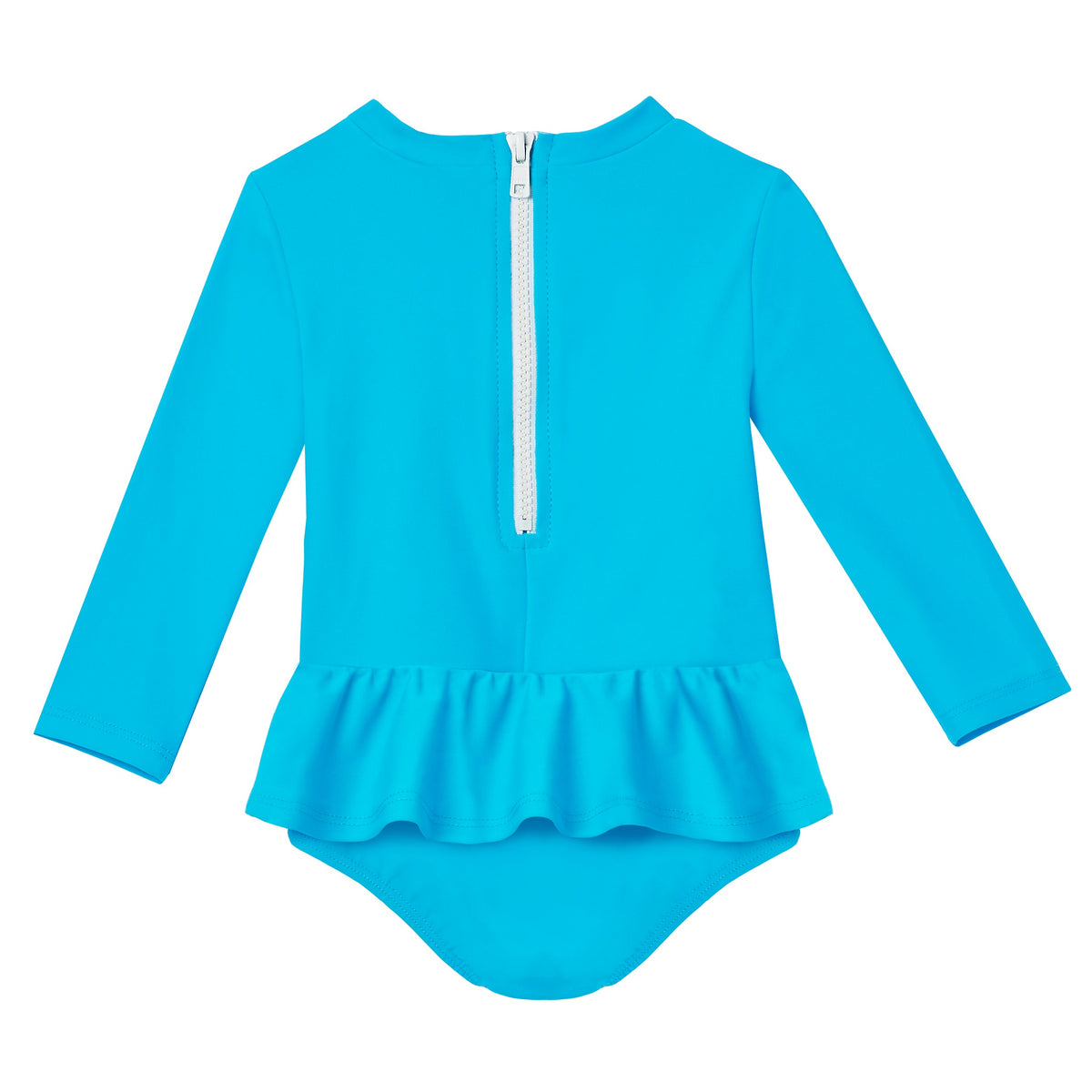 Infant and Toddler Girls UPF 50+ Skirted One-Piece Swimsuit  | Turquoise