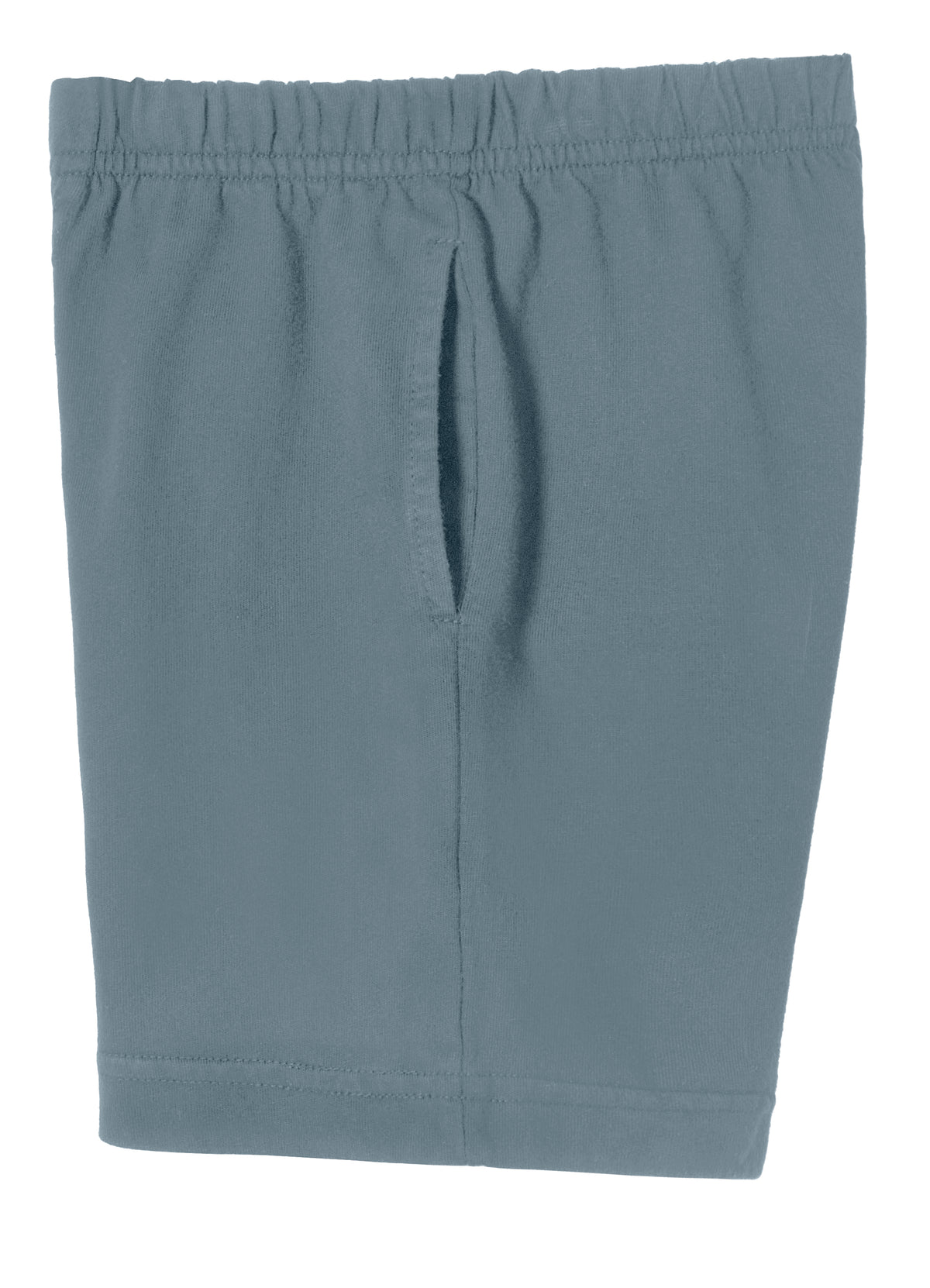 Boys Soft Cotton UPF 50+ Above-Knee Side Pocket Shorts | Concrete