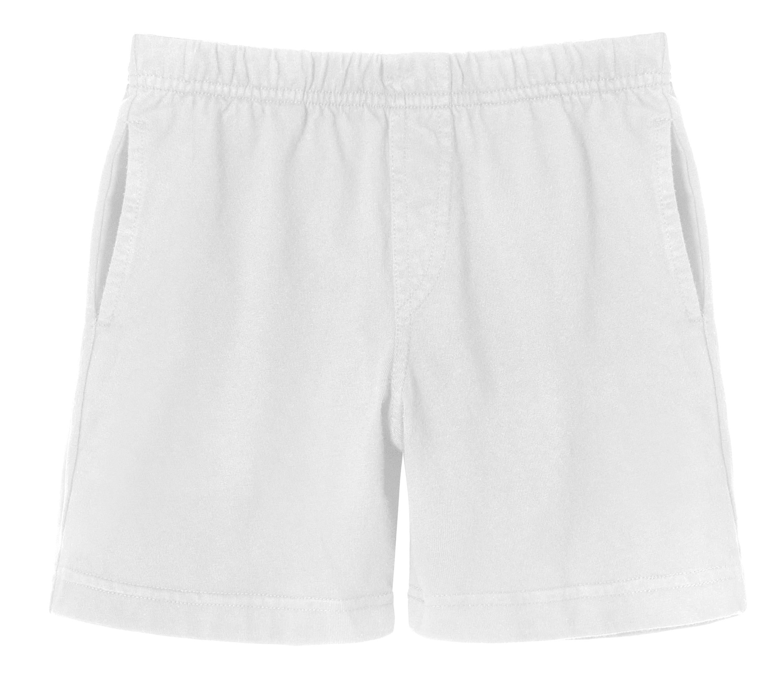 Boys Soft Cotton UPF 50+ Above-Knee Side Pocket Shorts