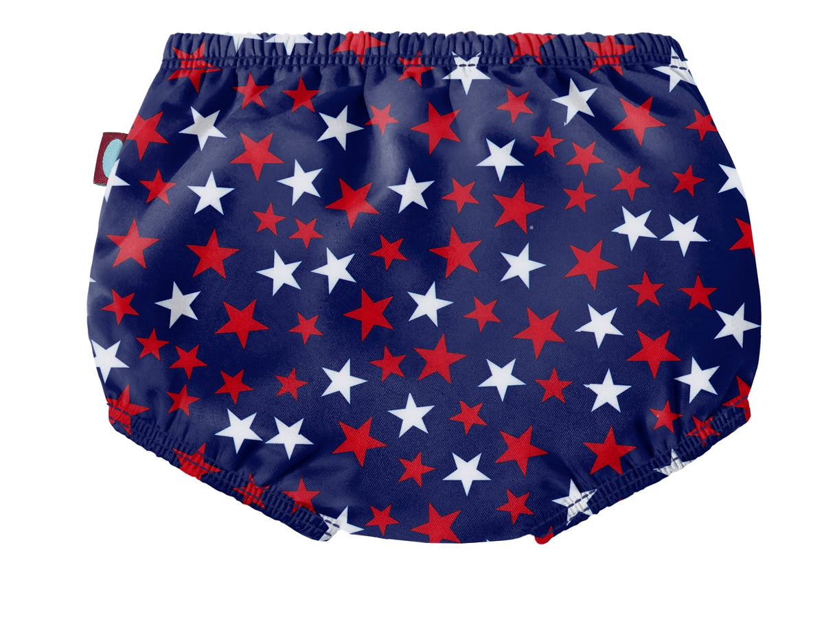 Boys and Girls Recycled Polyester UPF 50+ Swim Diaper Cover | USA Stars
