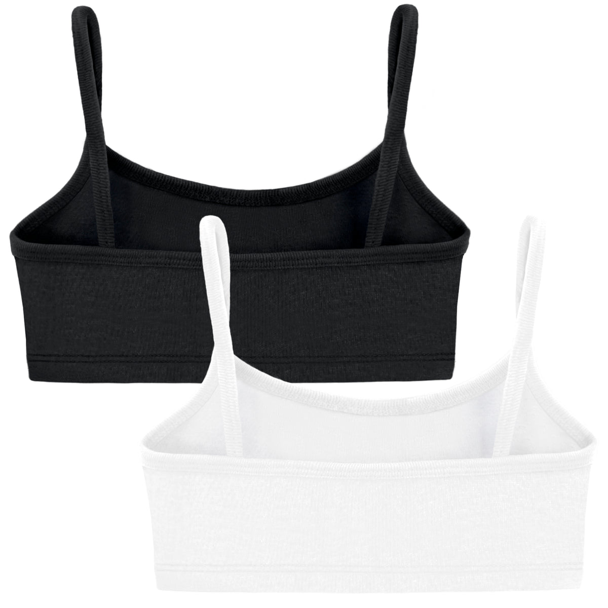 Soft Cotton Training Bra 2 Pack | Black/White