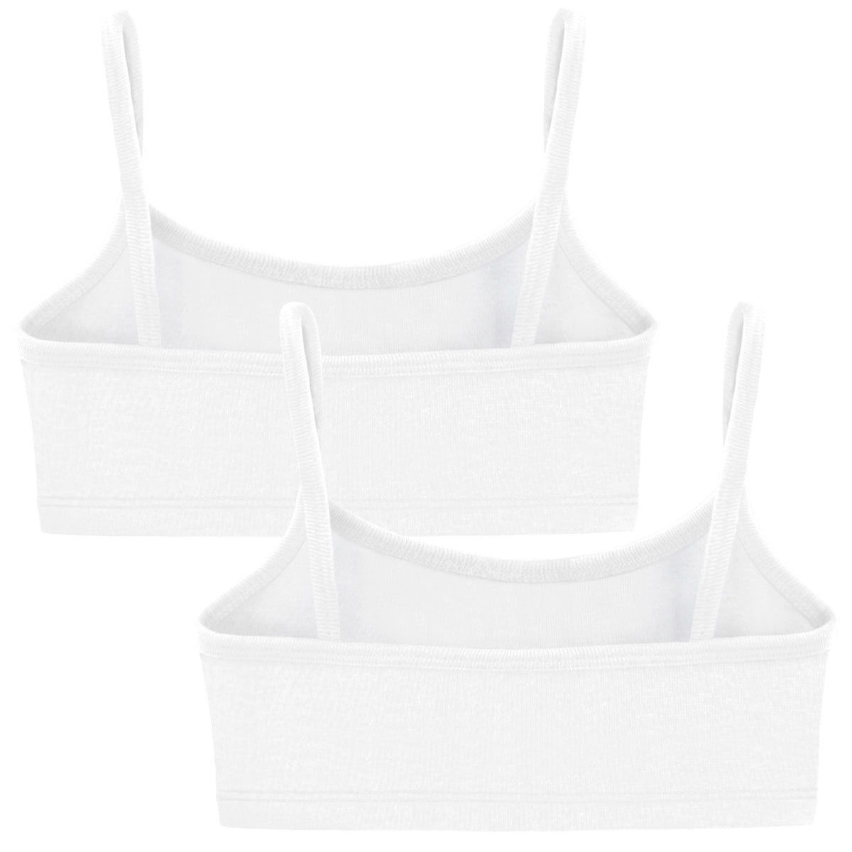 Soft Cotton Training Bra 2 Pack | White/White
