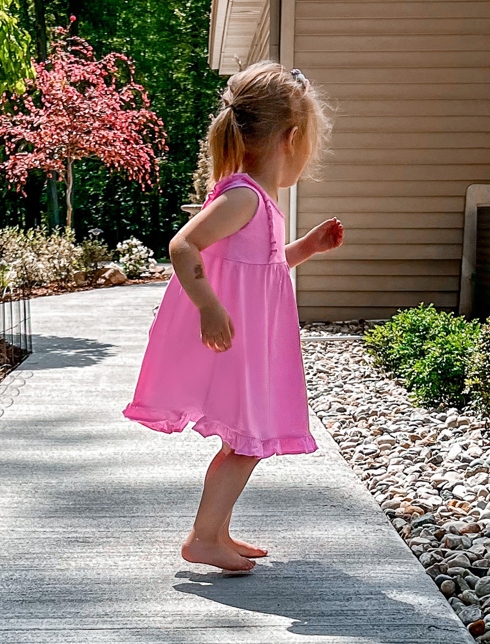 Girls Soft Cotton Jersey Flutter Tank Dress | White, White / 2T | City Threads Girls Soft Cotton Jersey Flutter Tank Dress | White, White / 2T | City Threads