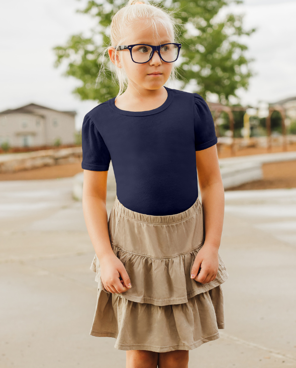 Brown skirt for little girl outlet