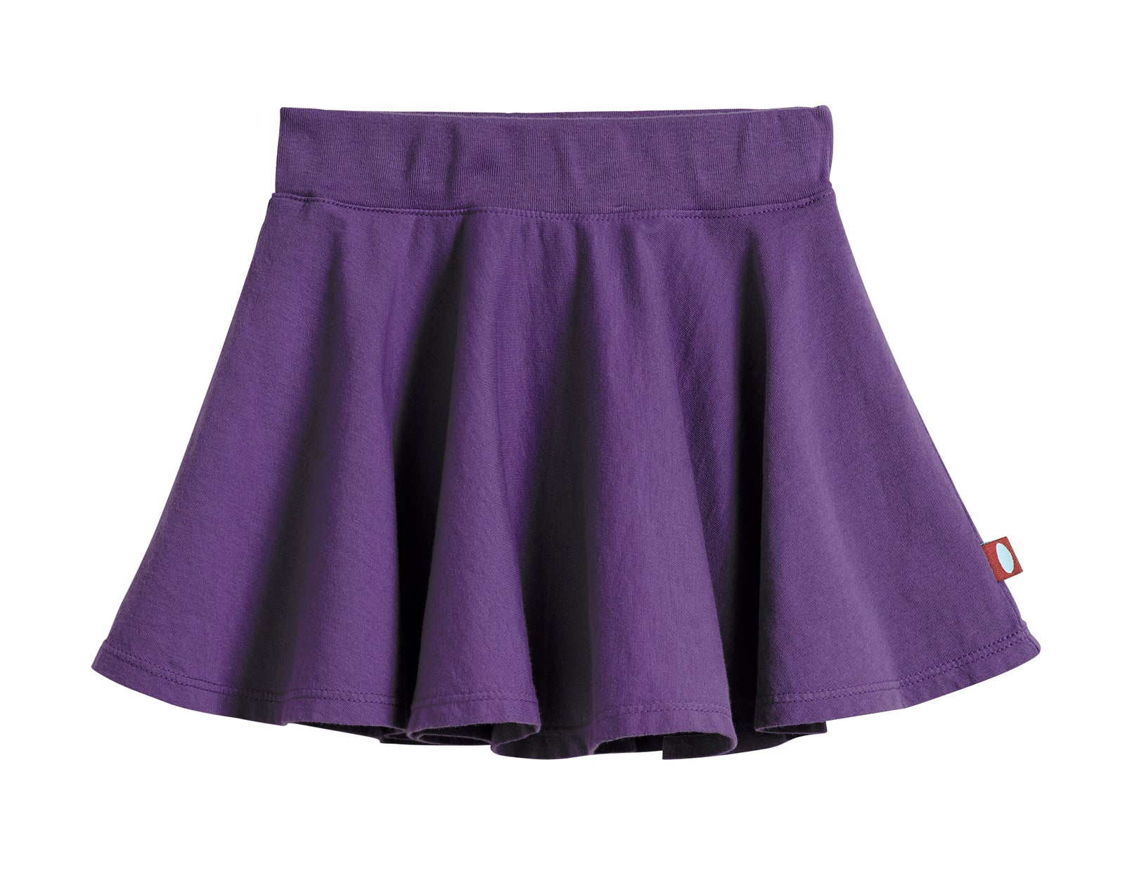 Girls Soft Cotton Jersey Twirly Skirt Purple City Threads USA