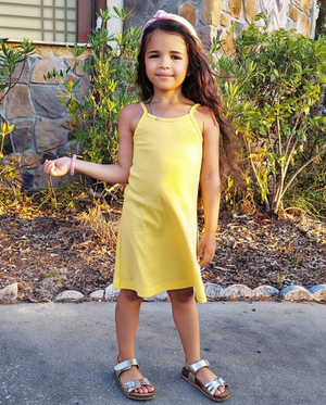 Girls Camisole Summer Dress Spaghetti Strap 100 Cotton City