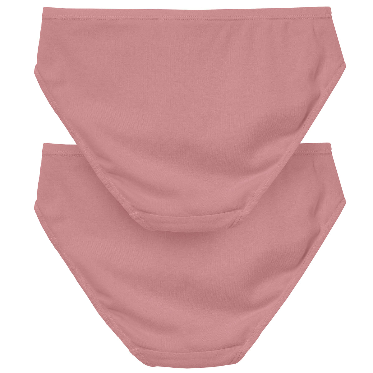 Women's Soft 100% Organic Cotton Brief Underwear 2-Pack | Dusty Rose