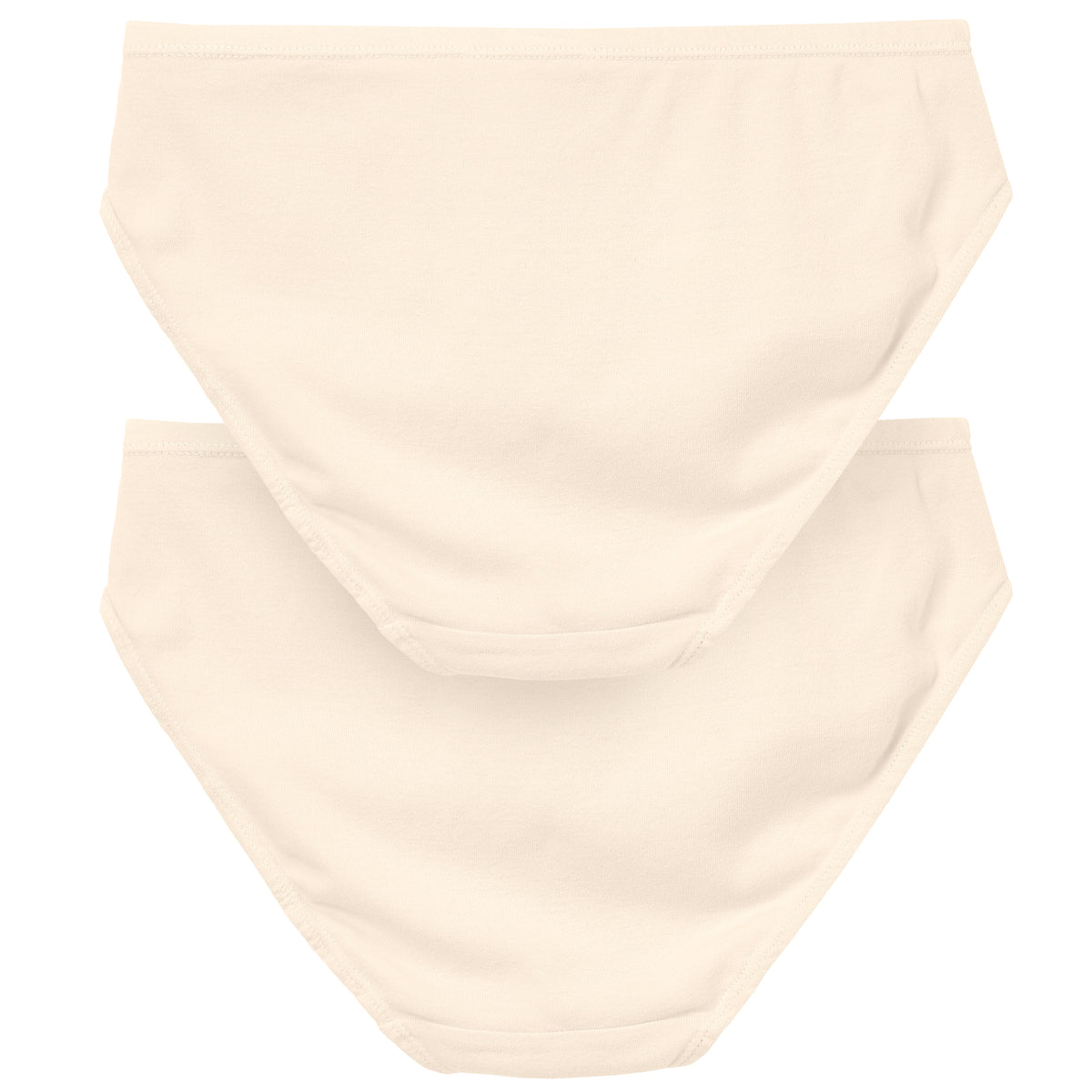 Women's Soft 100% Organic Cotton Brief Underwear 2-Pack | Oatmeal