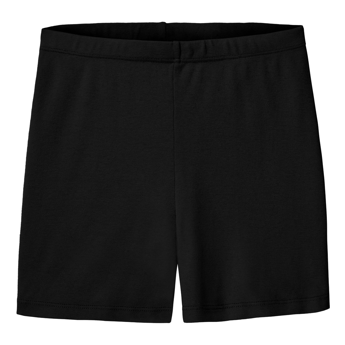 Women's Soft 100% Cotton Bike Short - 3" Inseam (Boy Short Style) | Black