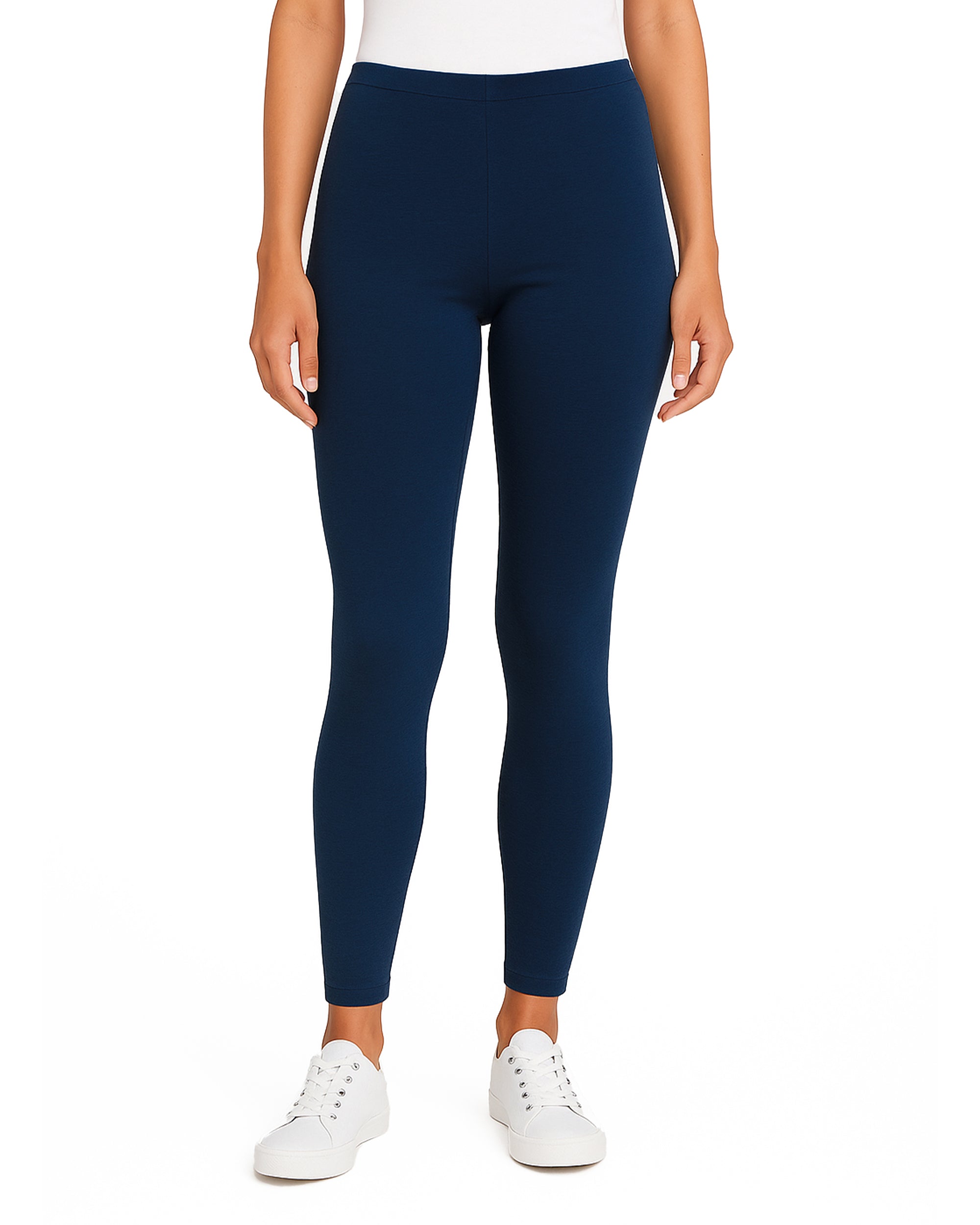 dress leggings for women Women's Cotton Leggings | Super Comfy Clothing, 100% Organic Cotton, Sensory Friendly, USA Made | XXL / Navy