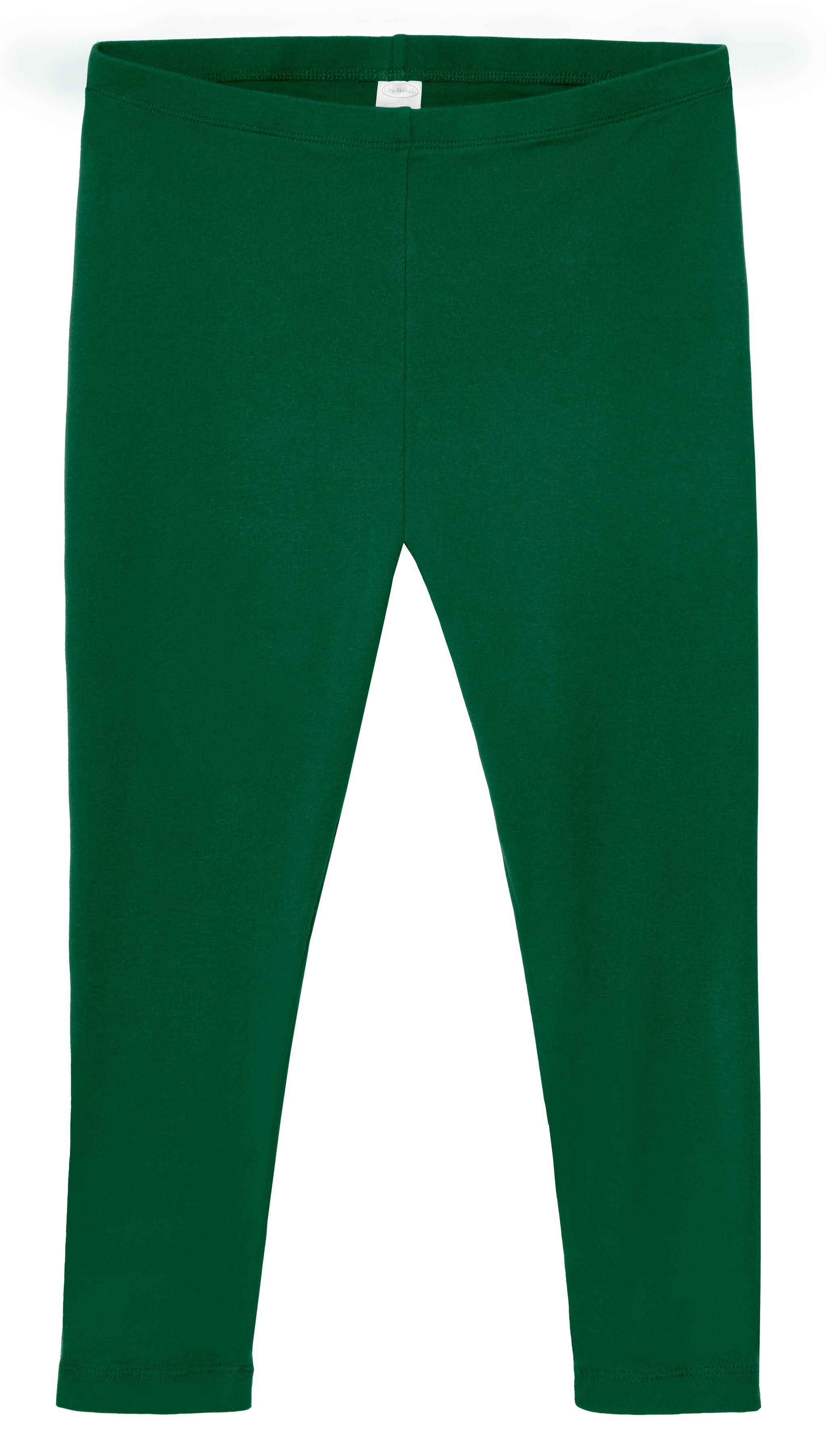 Women's 100% Cotton Soft Capri Leggings | Forest Green - City