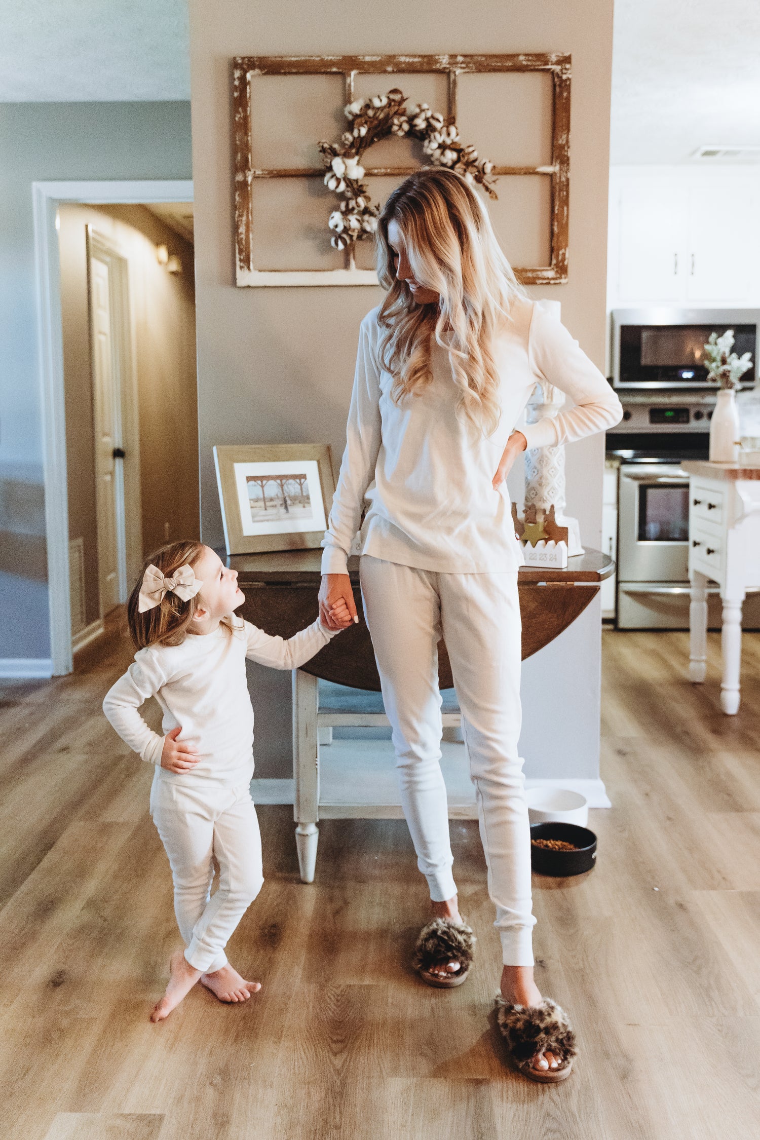 mommy and me, matching organic pjs, 