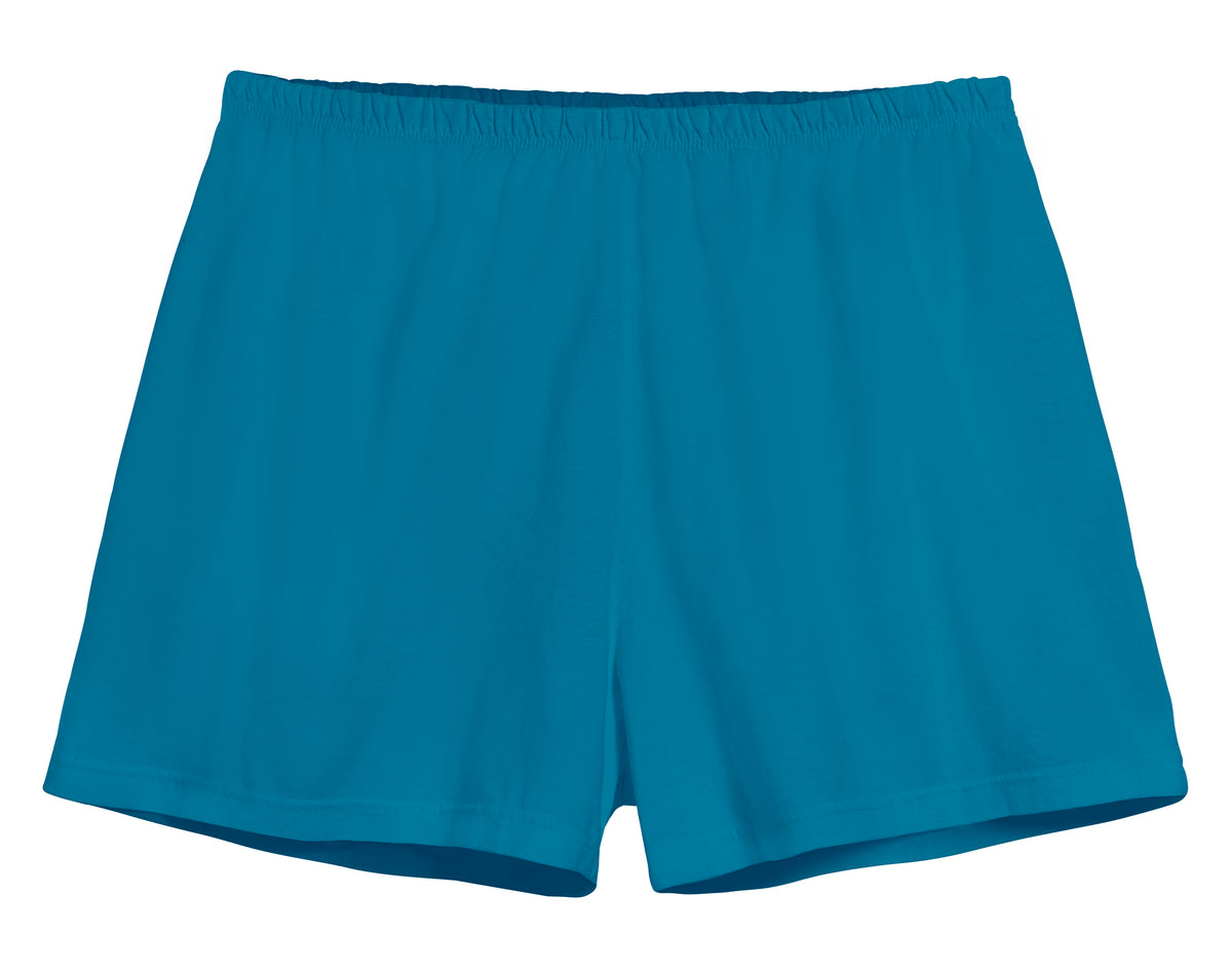 Women&#39;s Soft Cotton Comfy Knit Lounge Shorts | Teal