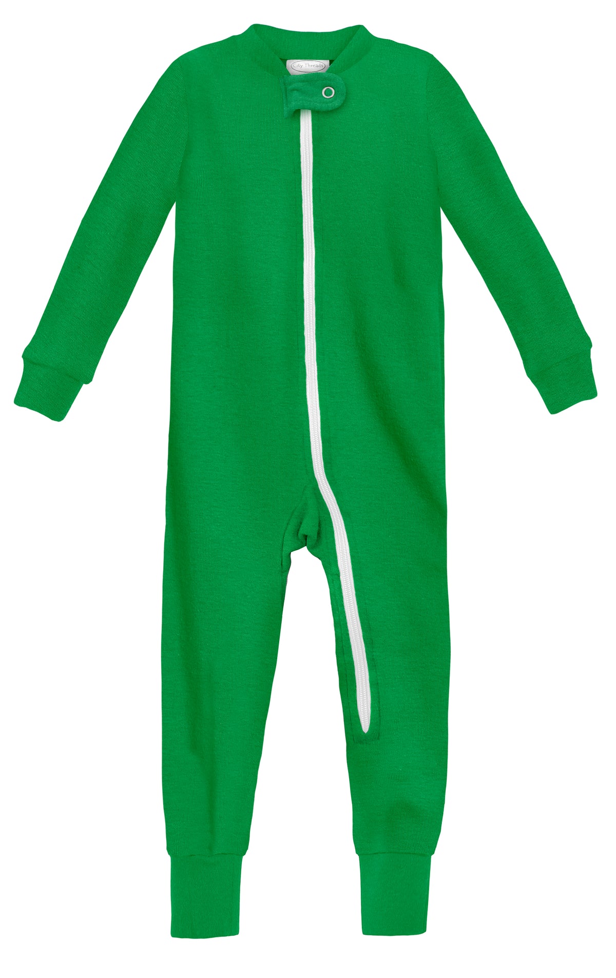 Super-Soft Organic Cotton Footless Zip Footie| Elf