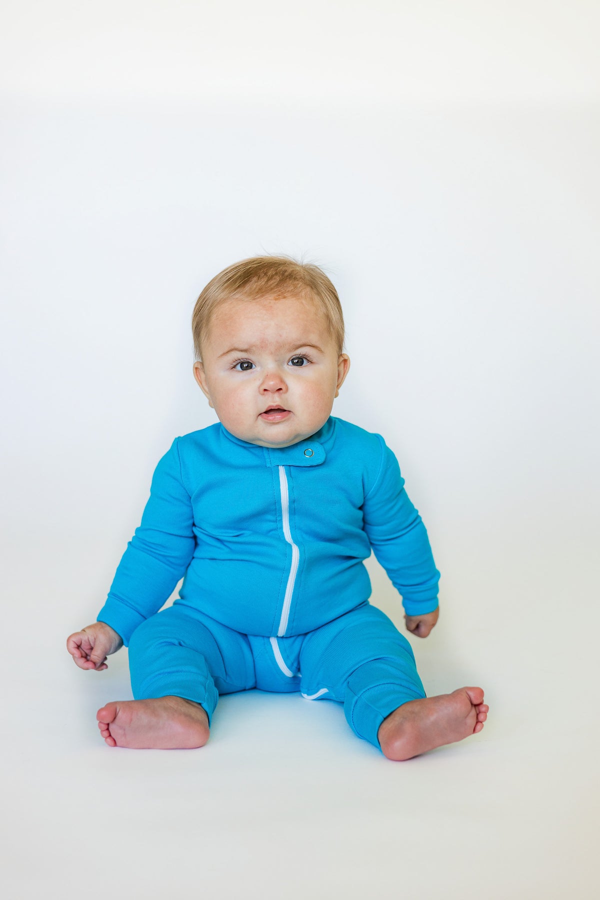 Super-Soft Organic Cotton Footless Zip Footie| Candy Apple