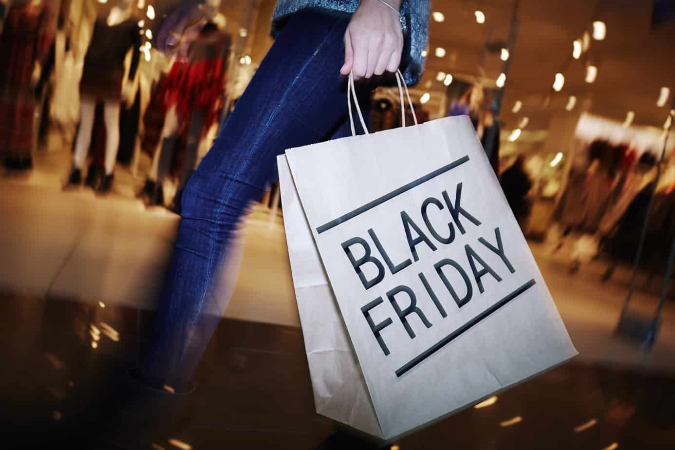 black friday shopping bag, shopping mall