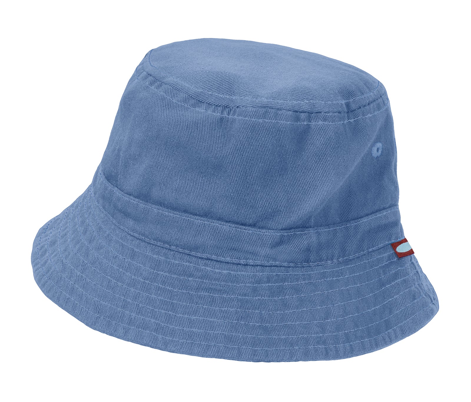Wharf Hat , Boys and Girls 100% Cotton Twill UPF 50+ with Matching Stitch | Denim Blue / L (2-3Y) - Kids Cap, USA Made, Sun Protection, City Threads