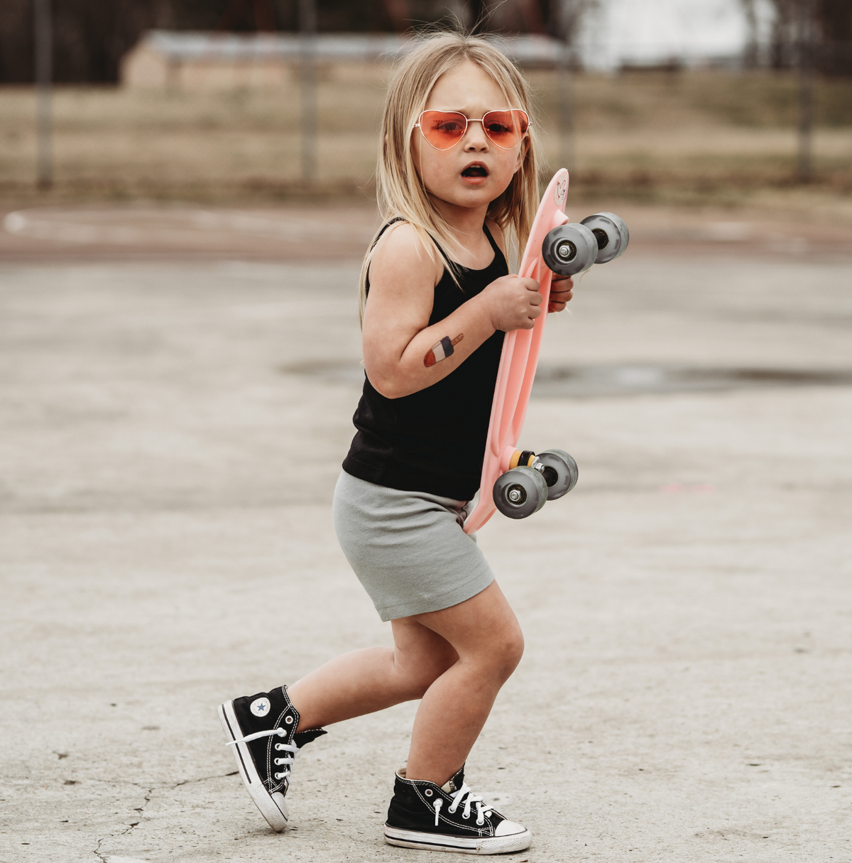 Girls Soft 100% Cotton Bike Shorts | Heather Gray