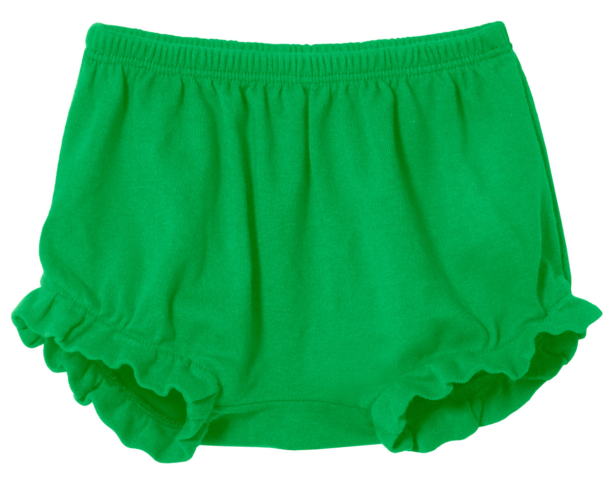 Girls Soft Cotton Bloomer Diaper Cover | Elf Green