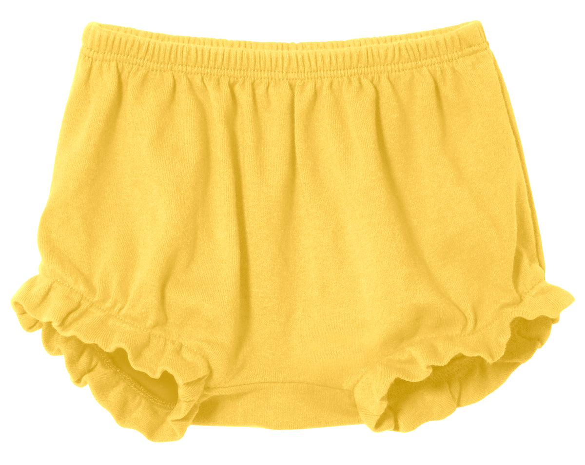 Girls Soft Cotton Bloomer Diaper Cover | Yellow
