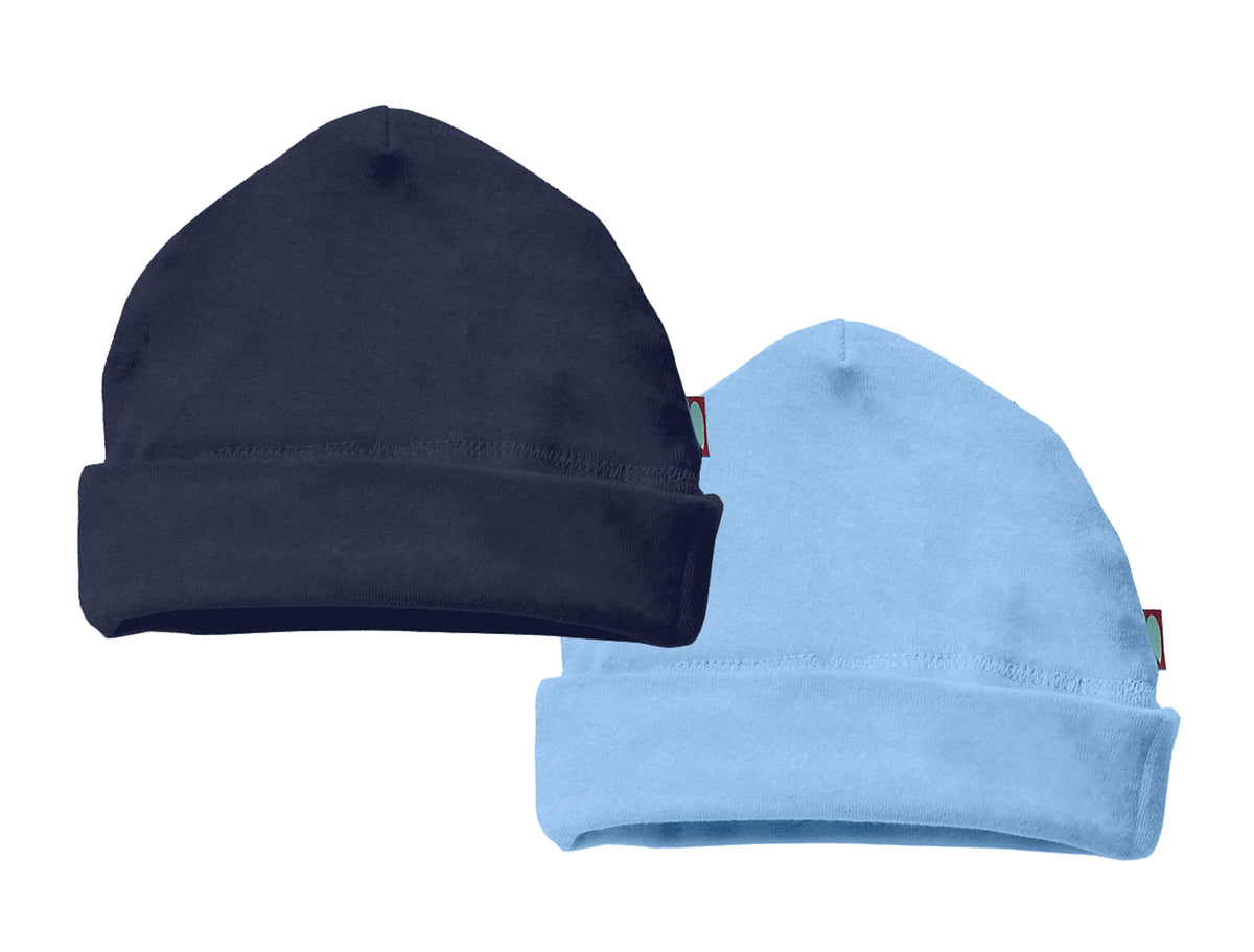 Boys and Girls Soft Cotton Beanie Hat 2-Pack