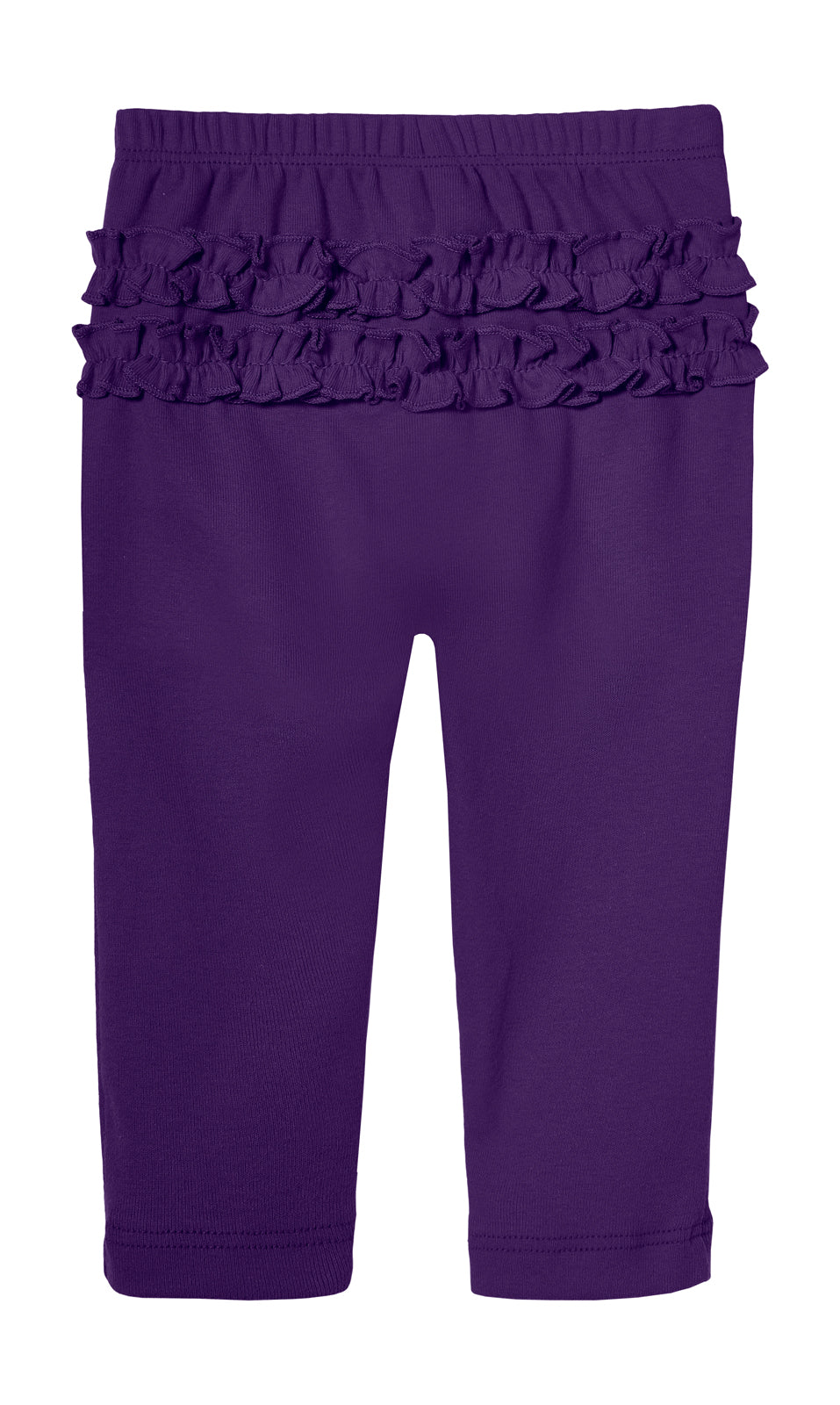 Baby Ruffle Butt Soft Cotton Leggings | Purple