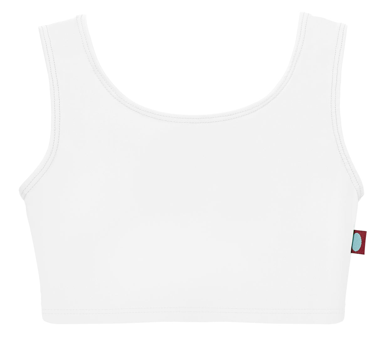 Girls UPF 50+ Bikini Swim Tank | White