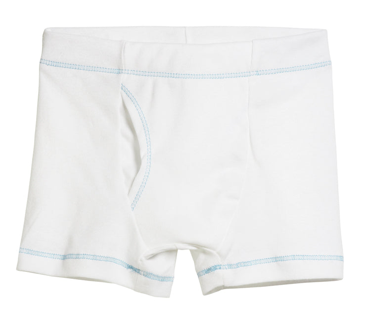 Children's Organic Cotton Rib Front Open Boxer Briefs