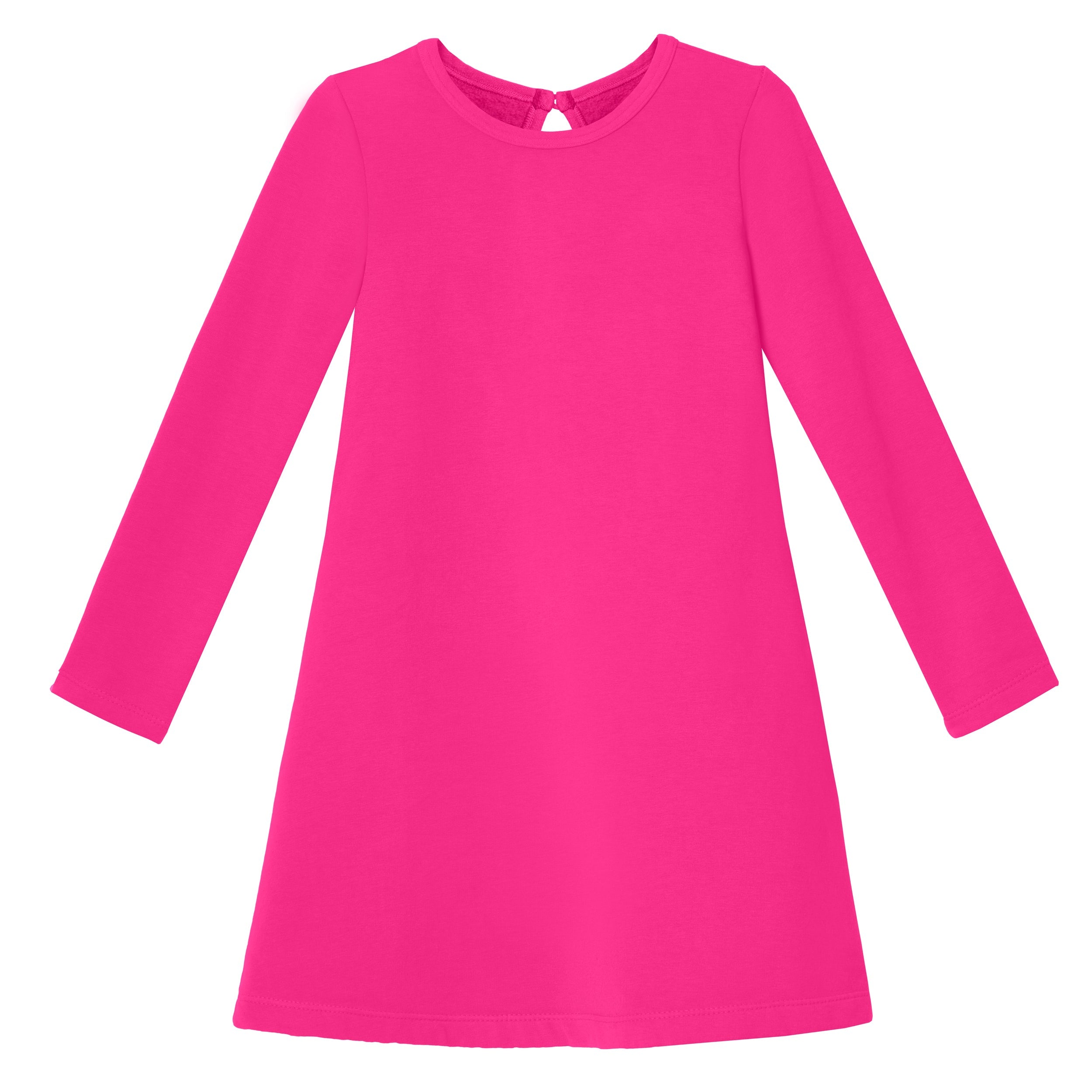 City Threads Girls 100% Cotton Soft Fleece A-Line Dress - USA-Made, Hot Pink, 2T City Threads Girls 100% Cotton Soft Fleece A-Line Dress - USA-Made, Hot Pink, 2T