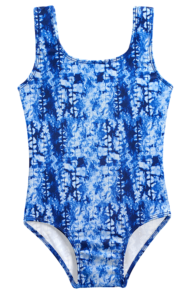 Girls UPF 50+ One Piece Swimsuit | Water Cascade