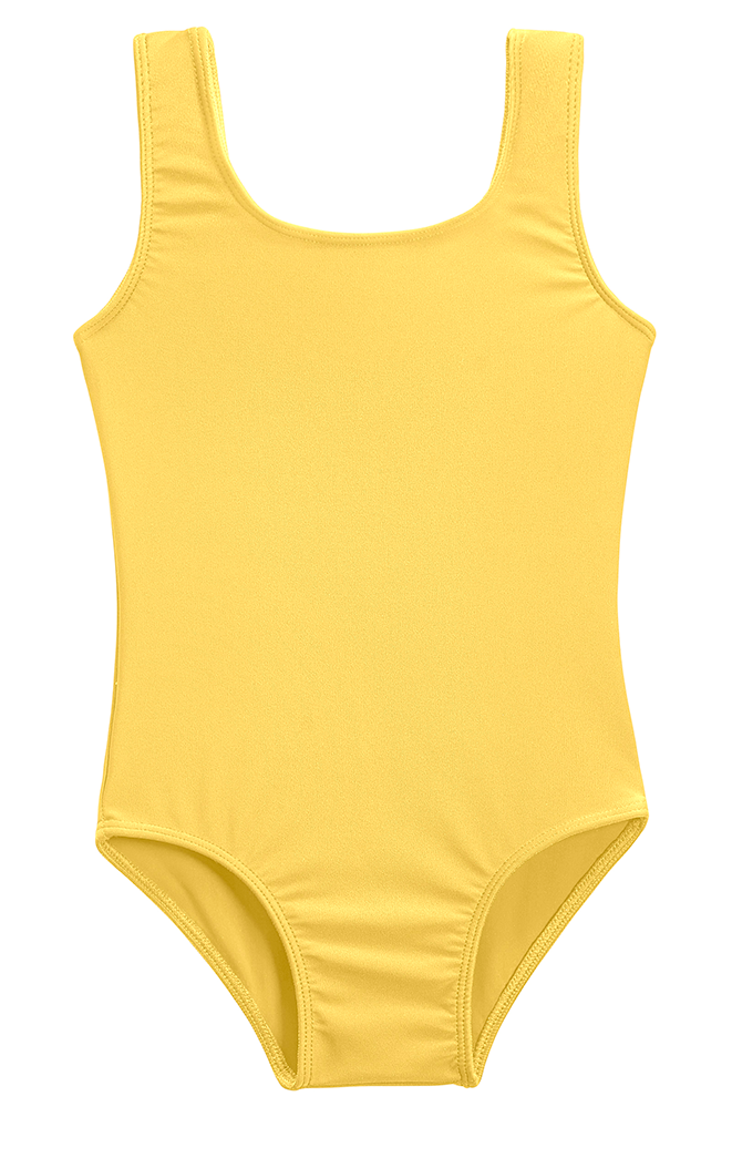 Girls UPF 50+ One Piece Swimsuit | Yellow