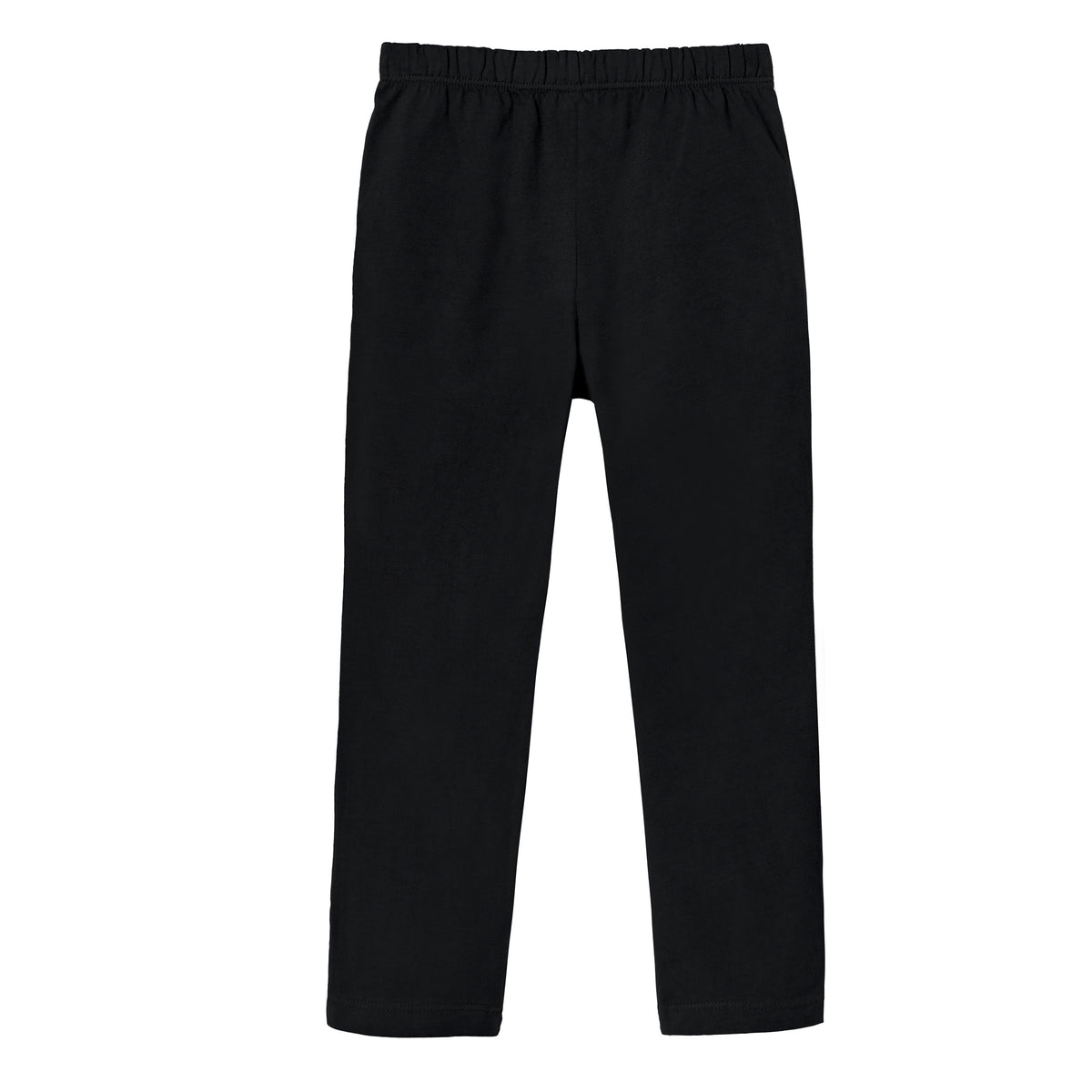 Girls Soft Cotton UPF 50+ Jersey Pocket Pants | Black