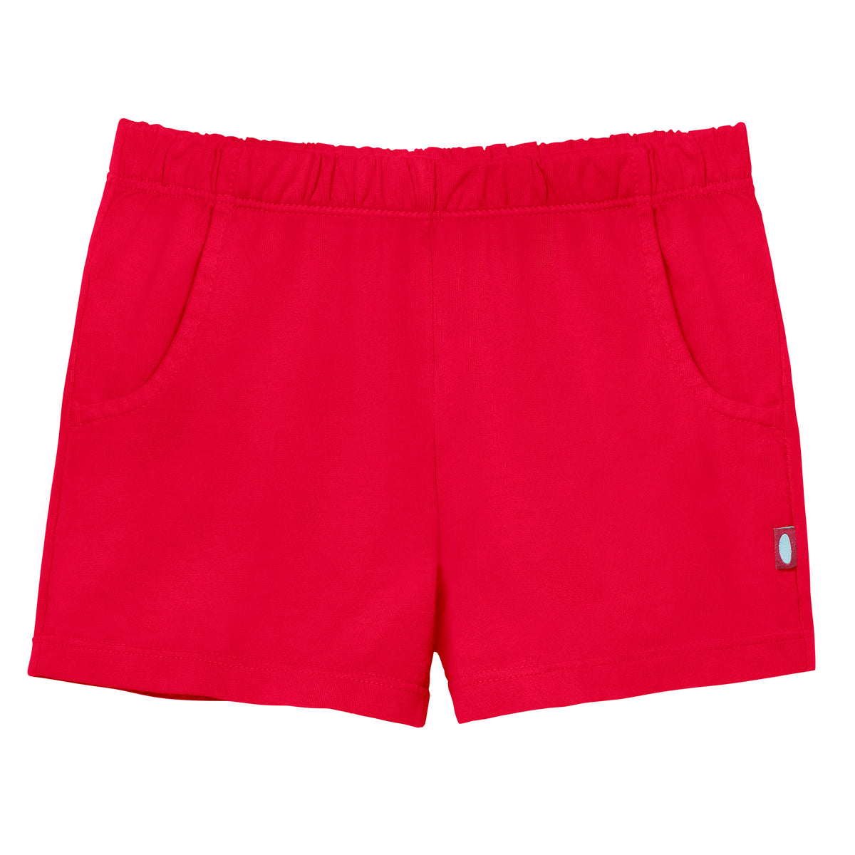 Girls Soft Cotton UPF 50+ Jersey Pocket Shorts | Candy Apple