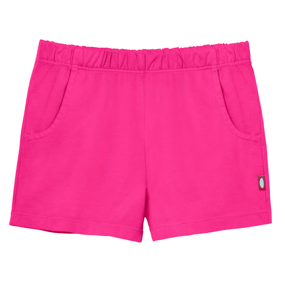 Girls Soft Cotton UPF 50+ Jersey Pocket Shorts | Hot Pink
