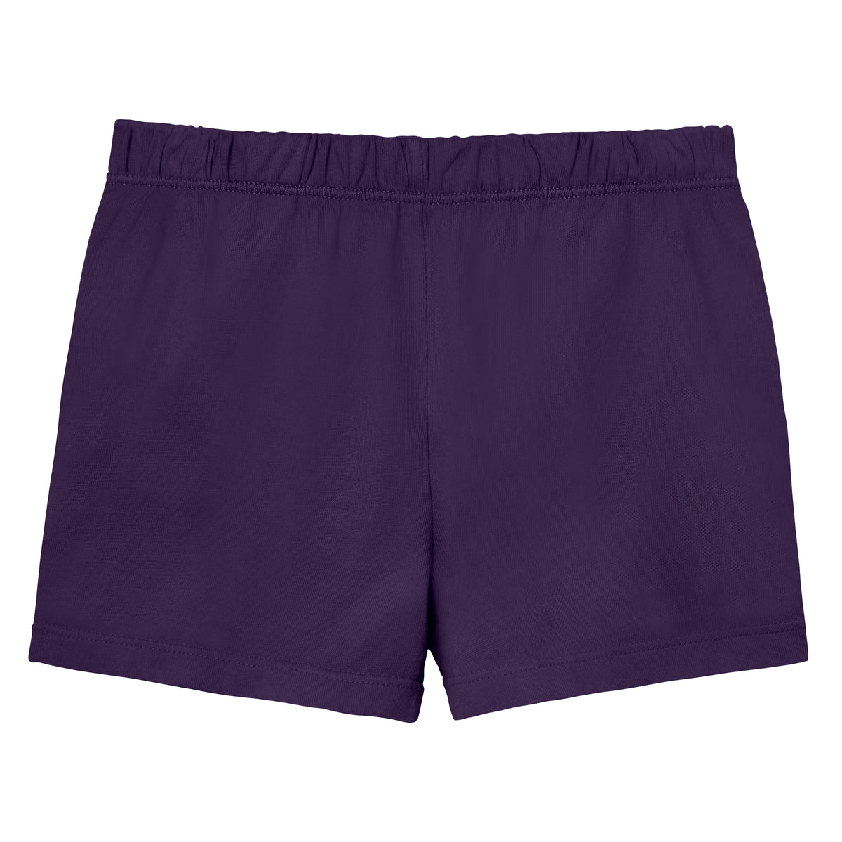 Girls Soft Cotton UPF 50+ Jersey Pocket Shorts | Purple